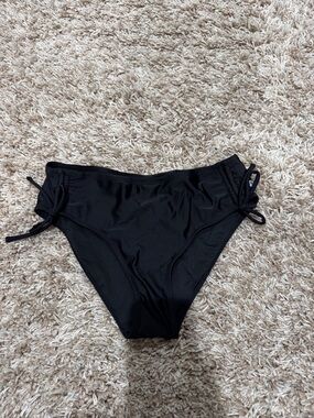 Baleaf Black Side-Tie Bikini Bottom